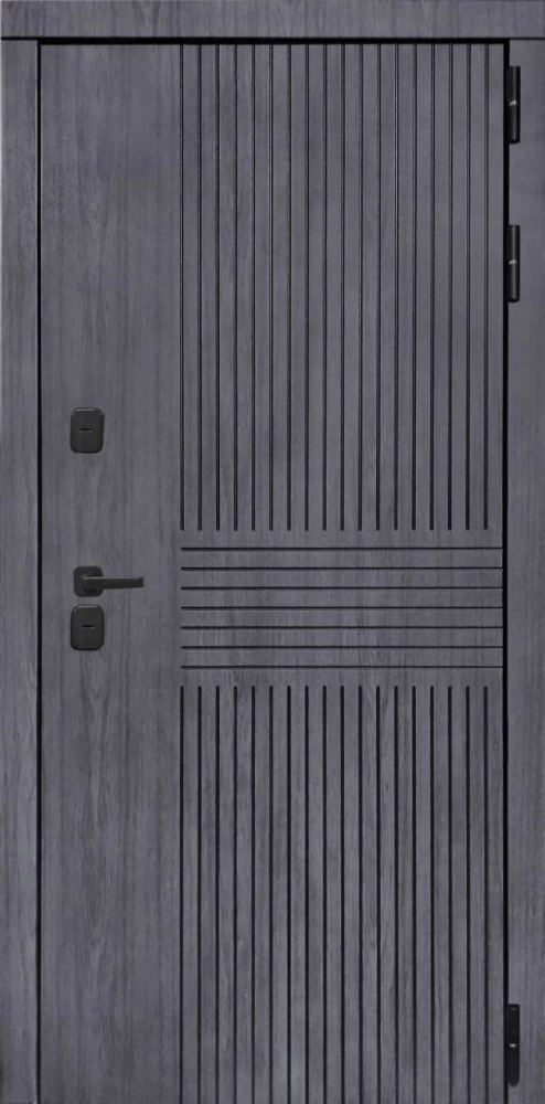 Входная дверь ДвериПРО Берген СБ-3 листв. бел. (21 беленый дуб) DPRO195725 внешняя сторона