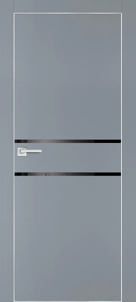 Фото Межкомнатная дверь PX-18 AL кромка с 4-х ст. Серый матовый