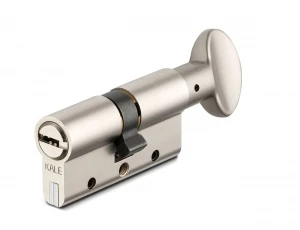 Цилиндровый механизм с вертушкой 164 DBM-E/90 (40+10+40) mm никель 5 кл. БЛИСТЕР