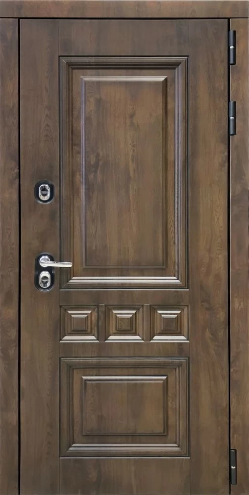 Входная дверь ДвериПРО Аура ФЛ-701 (10мм, дуб шоколад) DPRO196571 внешняя сторона
