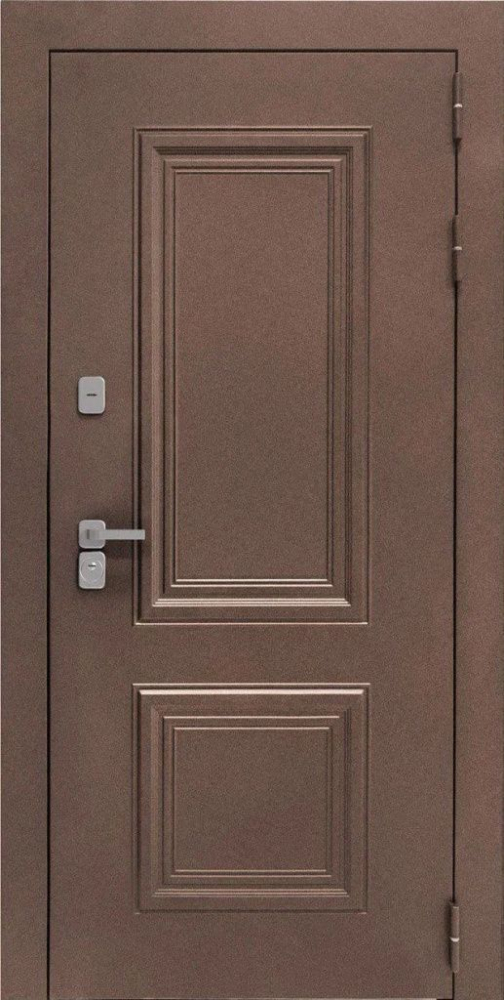 Входная дверь ДвериПРО Д-68 СБ-1 (ст. белое, 16мм, капучино) DPRO198365 внешняя сторона